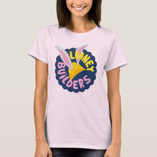 BUGS BUNNY BUILDERS™| Val helm Scalloped Logo T-shirt (Voorkant)