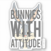 BUGS BUNNY™ Bunnies met hoogte Sticker (Voorkant)