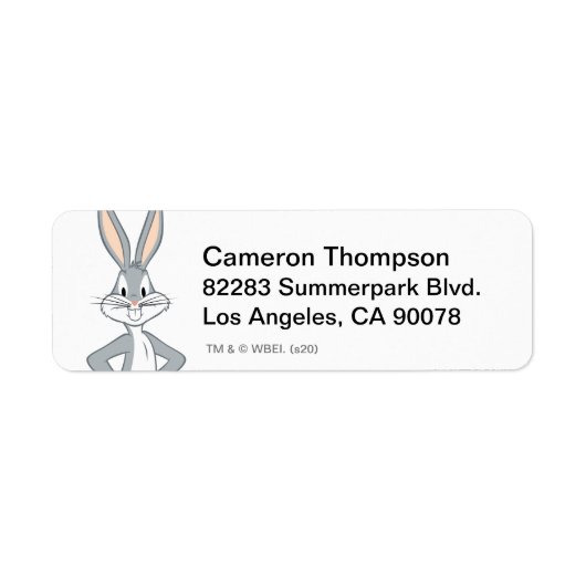 BUGS BUNNY™ | Bunny Stare 2 Etiket (Voorkant)