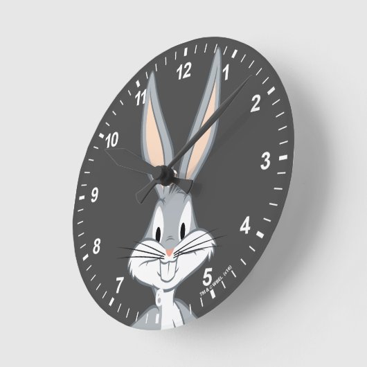 BUGS BUNNY™ | Bunny Stare Ronde Klok (Hoek)