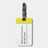 BUGS BUNNY™ Color Block Expressies Bagagelabel (Achterkant verticaal)