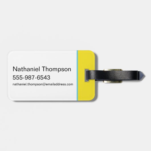 BUGS BUNNY™ Color Block Expressies Bagagelabel (Achterkant horizontaal)