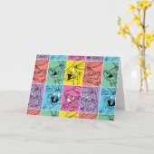 BUGS BUNNY™ Color Block Expressies Kaart (Gele Bloem)