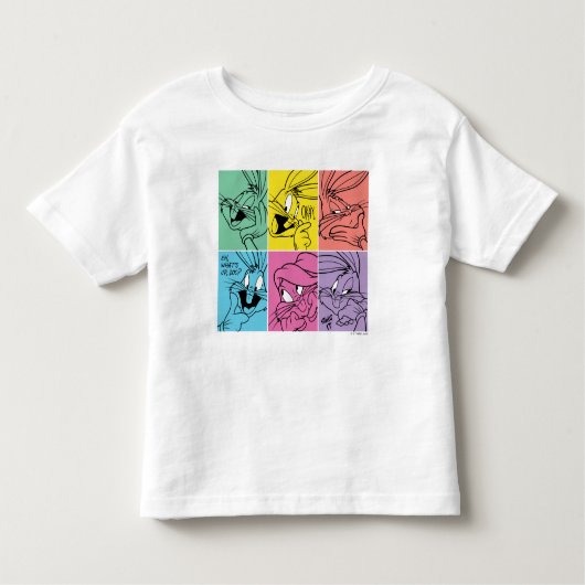 BUGS BUNNY™ Color Block Expressies Kinder Shirts (Voorkant)