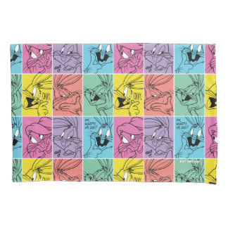 BUGS BUNNY™ Color Block Expressies Kussensloop