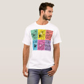 BUGS BUNNY™ Color Block Expressies T-shirt (Voorkant volledig)