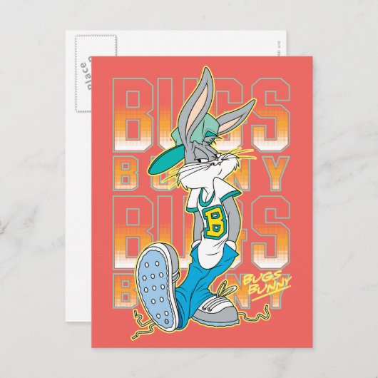BUGS BUNNY™ Cool School Outfit Briefkaart (Voorkant / Achterkant)