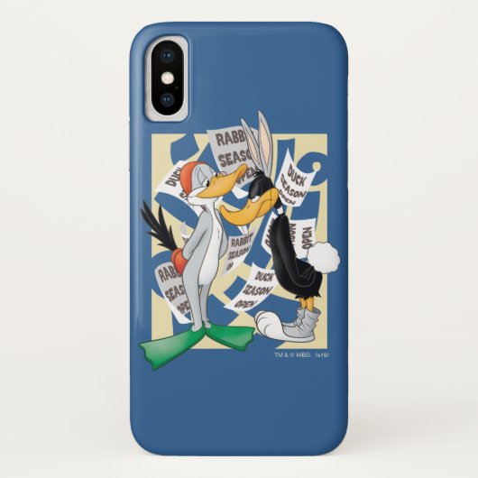 BUGS BUNNY™ & DAFFY DUCK™ klaar voor het jachtseiz Case-Mate iPhone Case (Achterkant)