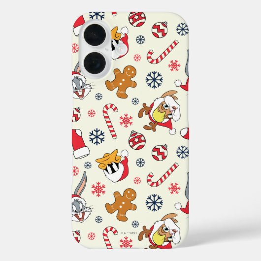BUGS BUNNY™, DAFFY DUCK™ & Lola Christmas Pattern Case-Mate iPhone Case (Achterkant)