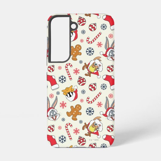 BUGS BUNNY™, DAFFY DUCK™ & Lola Christmas Pattern Samsung Galaxy Hoesje (Achterkant)