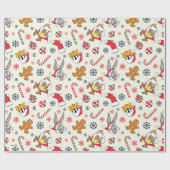 BUGS BUNNY™, DAFFY DUCK™ & Lola Kerstpatroon Cadeaupapier (Vlak)