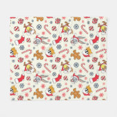 BUGS BUNNY™, DAFFY DUCK™ & Lola Kerstpatroon Fleece Deken (Voorkant (Horizontaal))
