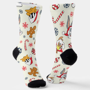 BUGS BUNNY™, DAFFY DUCK™ & Lola Kerstpatroon Sokken