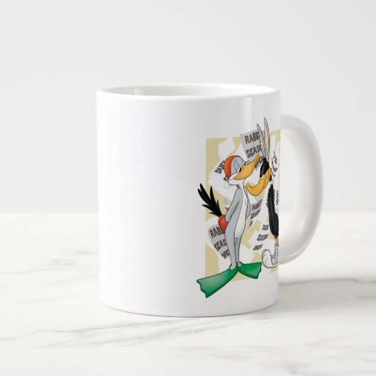 BUGS BUNNY™ & DAFFY DUCK™ Ready for Hunting Season Grote Koffiekop (Voorkant rechts)