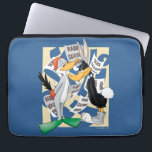 BUGS BUNNY™ & DAFFY DUCK™ Ready for Hunting Season Laptop Sleeve<br><div class="desc">Kijk naar BUGS BUNNY™,  gekleed als eend en DAFFY DUCK™ gekleed als konijn,  omringd door verschillende posters van de "Rabbit Season Open" en de "Duck Season Open".</div>