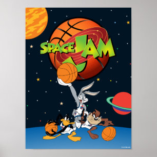 BUGS BUNNY™, DAFFY DUCK™ & TAZ™ JAM™ Logo Poster
