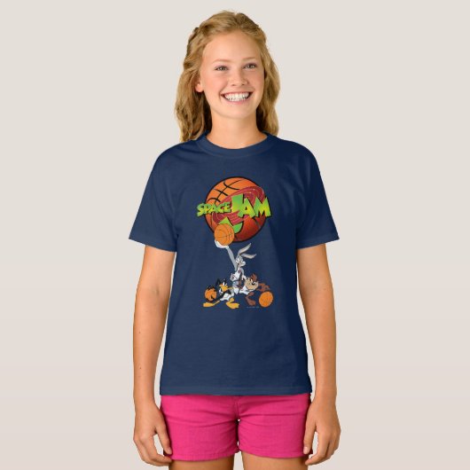 BUGS BUNNY™, DAFFY DUCK™ & TAZ™ JAM™ Logo T-shirt (Voorkant volledig)