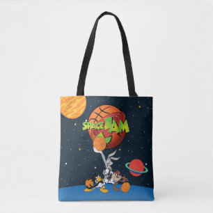 BUGS BUNNY™, DAFFY DUCK™ & TAZ™ SPACE JAM™ Logo Tote Bag