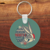 BUGS BUNNY™- De reden dat er een stoute lijst is Sleutelhanger (Voorkant)