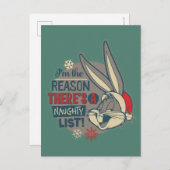 BUGS BUNNY™ - De reden waarom er een lijst van one Briefkaart (Voorkant / Achterkant)