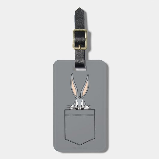 BUGS BUNNY™ die uit de zak kijkt Bagagelabel (Voorkant verticaal)