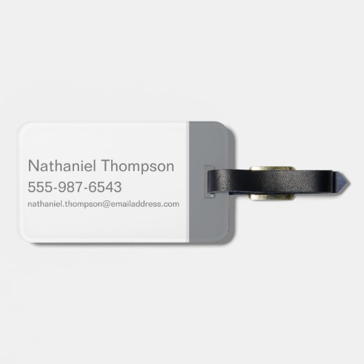 BUGS BUNNY™ die uit de zak kijkt Bagagelabel (Achterkant horizontaal)