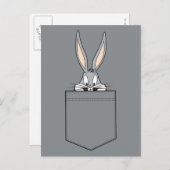 BUGS BUNNY™ die uit de zak kijkt Briefkaart (Voorkant / Achterkant)
