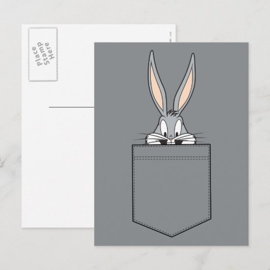 BUGS BUNNY™ die uit de zak kijkt Briefkaart (Voorkant / Achterkant)
