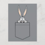 BUGS BUNNY™ die uit de zak kijkt Briefkaart (Voorkant)