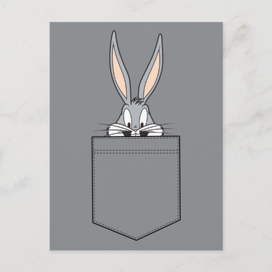 BUGS BUNNY™ die uit de zak kijkt Briefkaart (Voorkant)