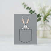 BUGS BUNNY™ die uit de zak kijkt Briefkaart (Staand voorkant)