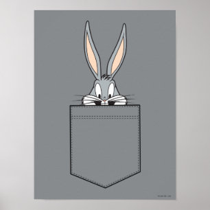BUGS BUNNY™ die uit de zak kijkt Poster