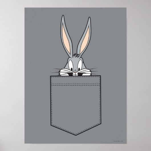 BUGS BUNNY™ die uit de zak kijkt Poster (Voorkant)