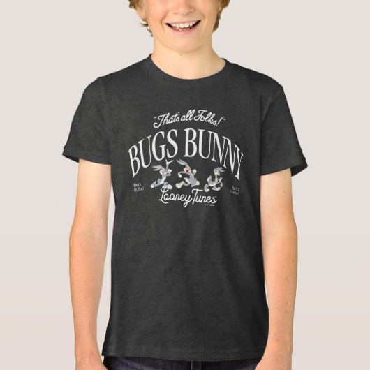 BUGS BUNNY™ Door de Jaren Hinnen Tri-Blend Shirt (Voorkant)