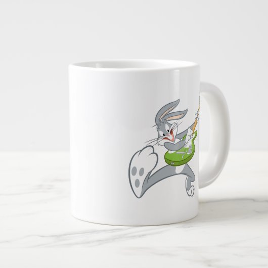 BUGS BUNNY™ draait op gitaar Grote Koffiekop (Voorkant rechts)