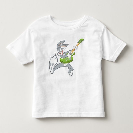 BUGS BUNNY™ draait op gitaar Kinder Shirts (Voorkant)