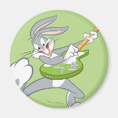 BUGS BUNNY™ draait op gitaar Magneet (Voorkant)