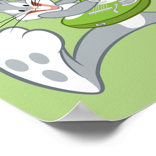 BUGS BUNNY™ draait op gitaar Poster (Hoek)