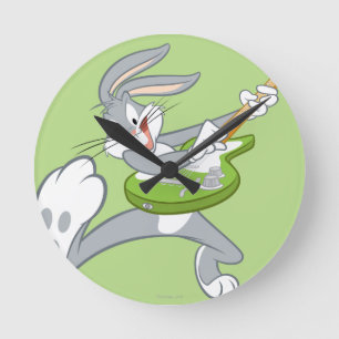 BUGS BUNNY™ draait op gitaar Ronde Klok