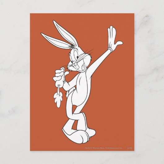 BUGS BUNNY™ Eating Carrot Briefkaart (Voorkant)