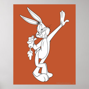 BUGS BUNNY™ Eating Carrot Poster