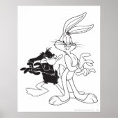BUGS BUNNY™ en DAFFY DUCK™ Poster (Voorkant)