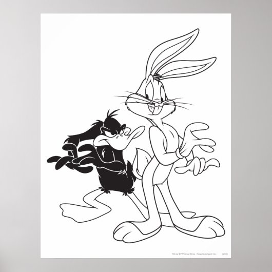 BUGS BUNNY™ en DAFFY DUCK™ Poster (Voorkant)