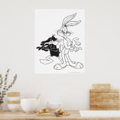 BUGS BUNNY™ en DAFFY DUCK™ Poster (Keuken)