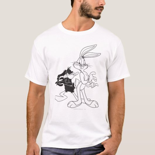 BUGS BUNNY™ en DAFFY DUCK™ T-shirt (Voorkant)