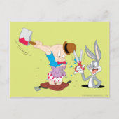 BUGS BUNNY™ en ELMER FUDD™ Briefkaart (Voorkant)