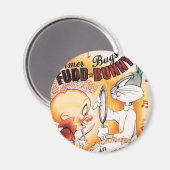 BUGS BUNNY™ en ELMER FUDD™ Musical Magneet (Voorkant / Achterkant)