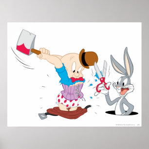 BUGS BUNNY™ en ELMER FUDD™ Poster
