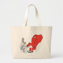 BUGS BUNNY™ en Gossamer 2 Grote Tote Bag