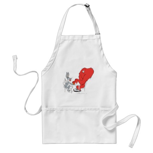 BUGS BUNNY™ en Gossamer 2 Standaard Schort (Voorkant)